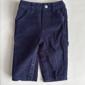 Vintage T.K.S Navy Blue Kids Corduroy Carpenter Pants Boys 2T